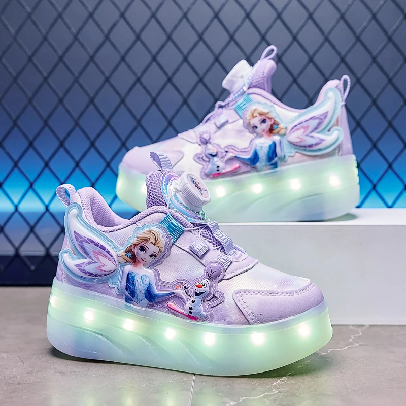 children rolling shoes with lights