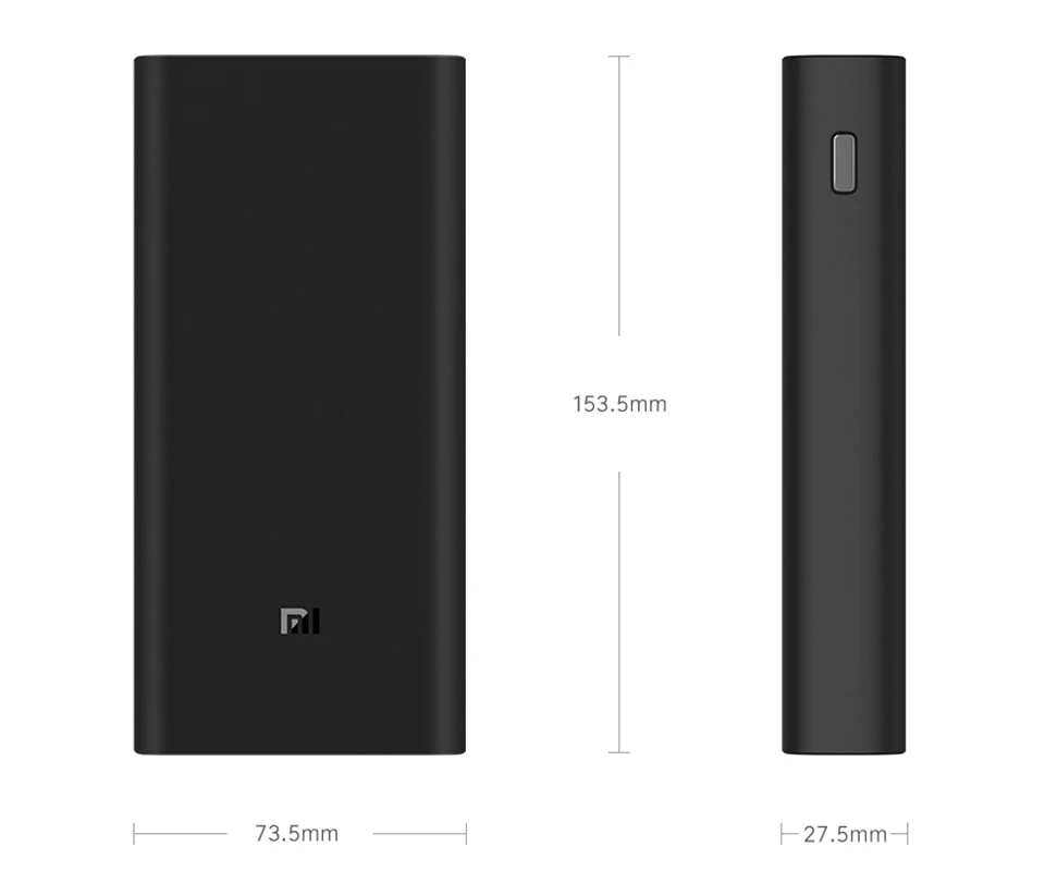 best power bank for iphone Powerbank 20000mAh Xiaomi Power Bank 3 Mi Power Bank 20000 mAh Pro PLM07ZM with Triple USB Output USB-C 45W Two-way Quick Charge pebble power bank