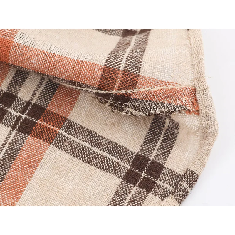 Women Vintage Printed Midi Skirt 2026 New Fashion Plaid Elegant Party Long Skirt Lady High Street Casual Skirts Mujer ﻿