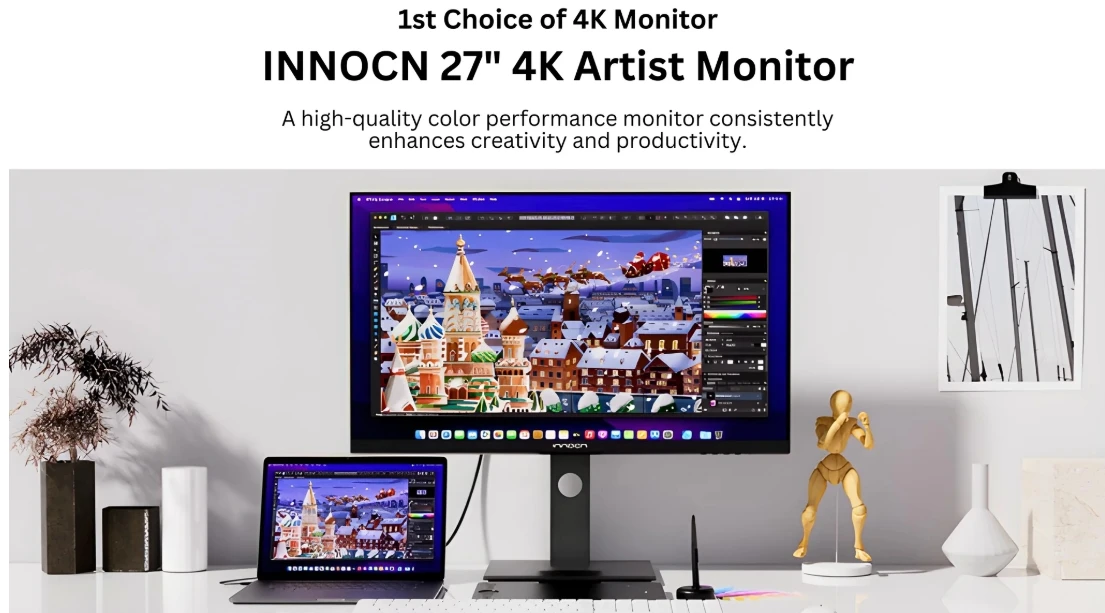 INNOCN 27C1U-D 27inch IPS Screen 60Hz 3840*2160 DCP3 Display HDMI+