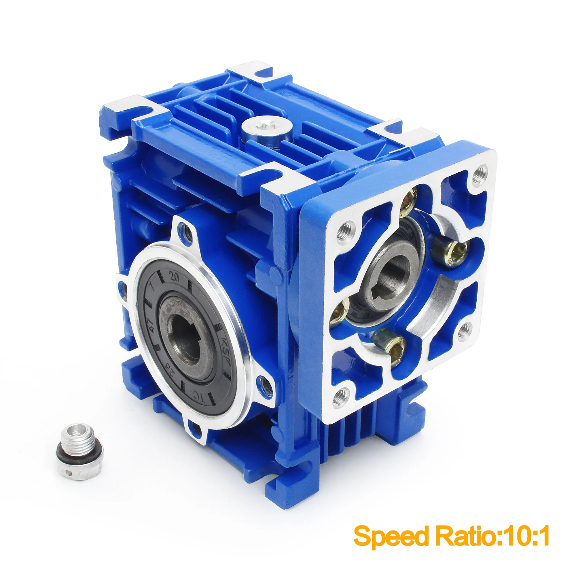 NEMA23 Motor Worm Gear Reducer NMRV030 High Torque Gearbox Reducer Input 11mm Output 14mm Gear Ratio 5:1/7.5:1/10:1/80:1 worm geared motor
