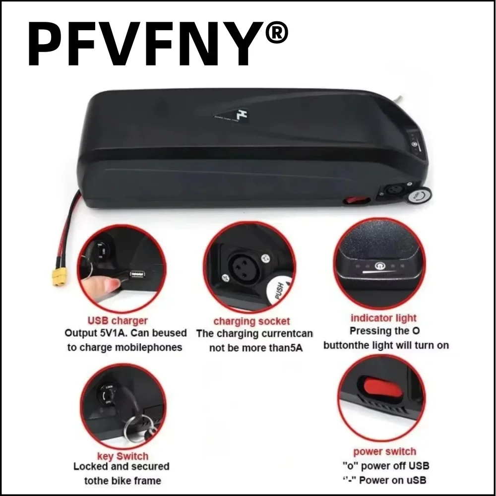 Air fast transportation New Full Capacity Power 18650 Hailong Battery 36V48V52V 30AH Lithium Battery Pack Suitable for 250-3000W 3