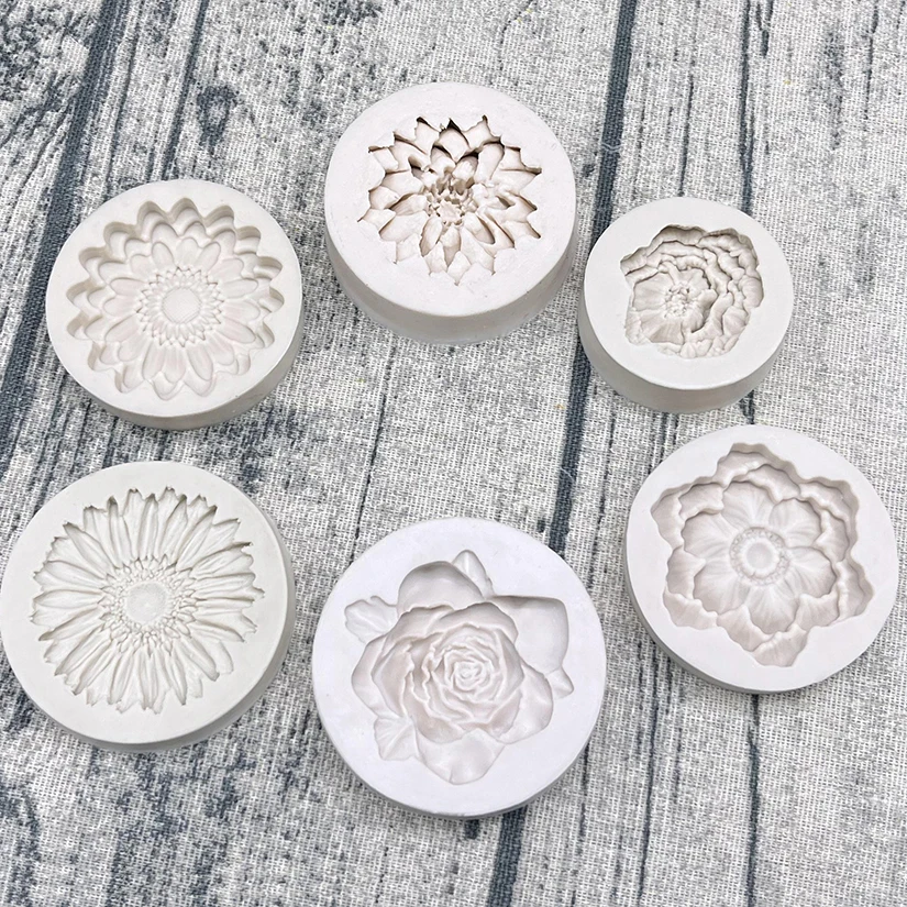 Blume Chrysantheme Lotus Rose Silikon Kuchen Backform Sugarcraft Schokolade Cupcake Harz Werkzeuge Fondant Dekorieren Werkzeuge – Detail 8