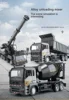 RC Alloy Engineering Vehicle Steering Wheel Remote Control Dump Truck Crane Mixer Excavator Lift Truck Outdoor Toy Birthday Gift 1