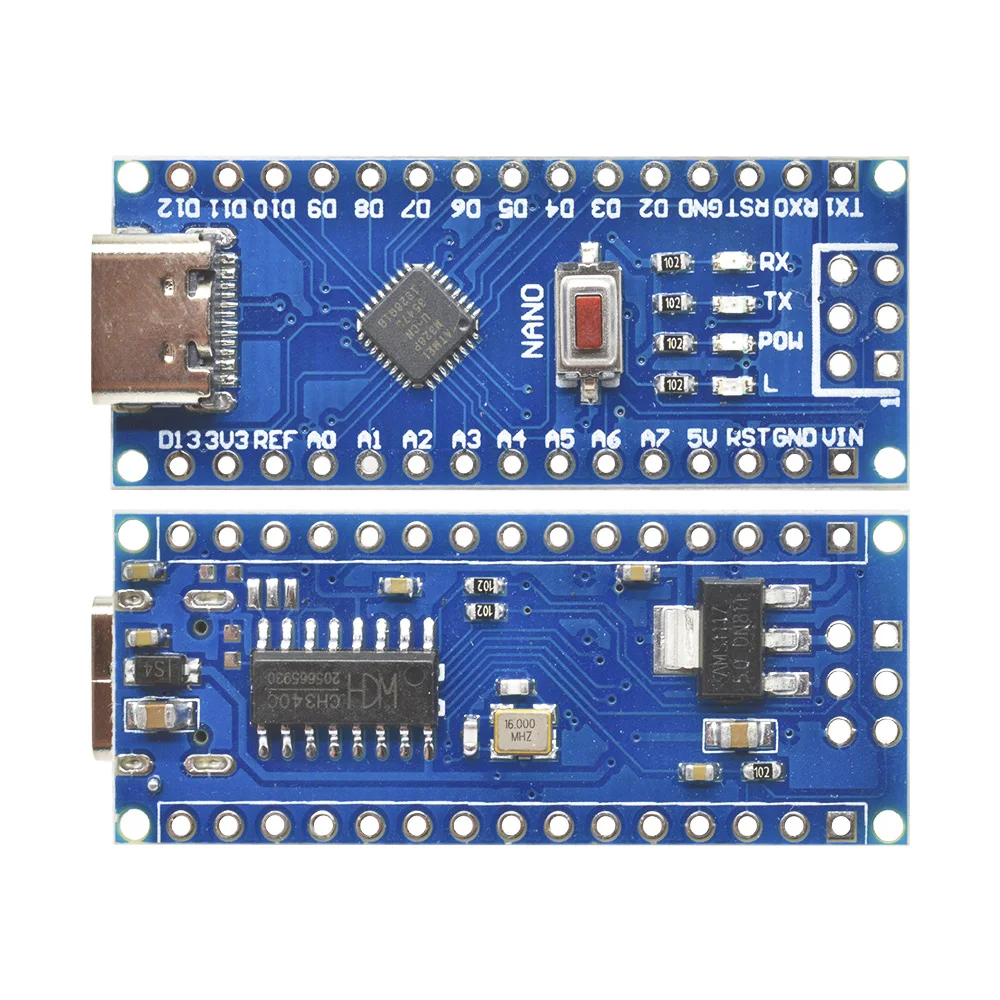 CH340C 버전 NANO V3.0 ATMEGA328P-MU 소형 칩 버전
