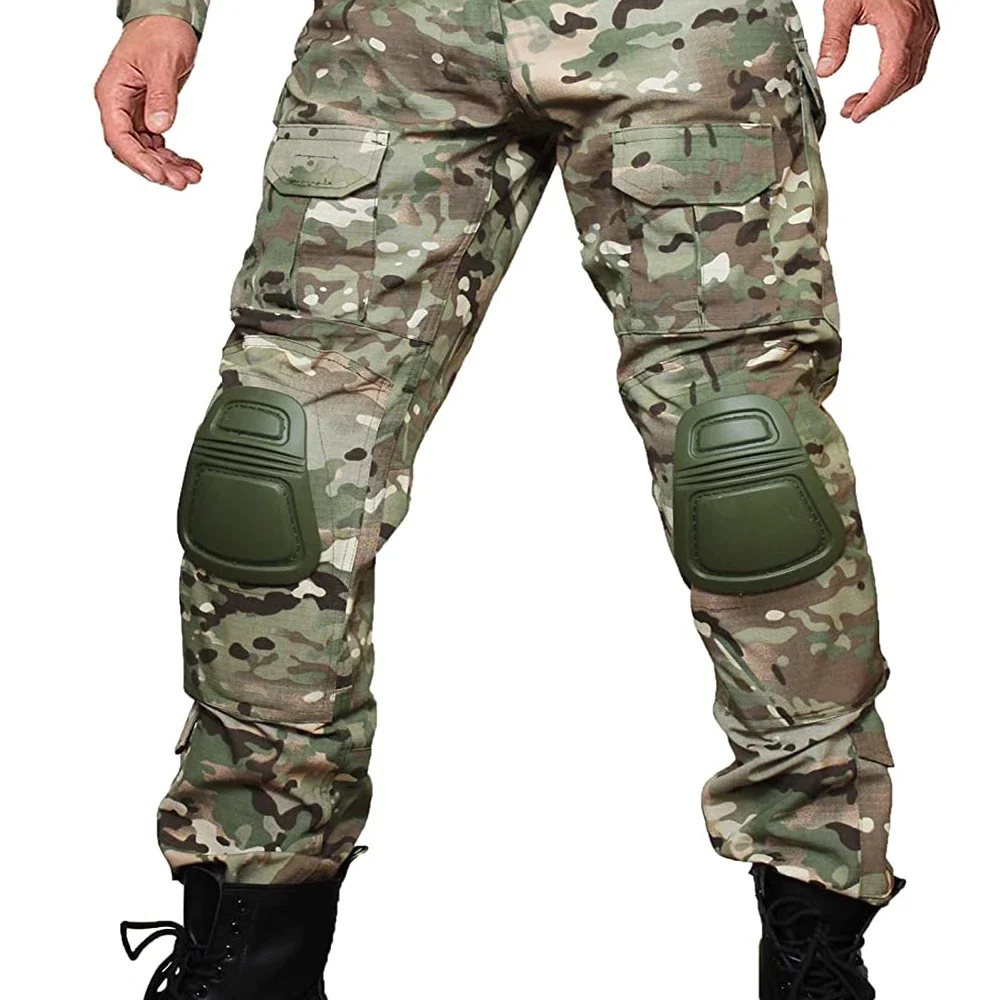 Military Tactical Knee & Elbow Pad Protective 4Pcs/Set Collision Avoidance Protector Gear for Outdoor Sports Safety Guard Gear