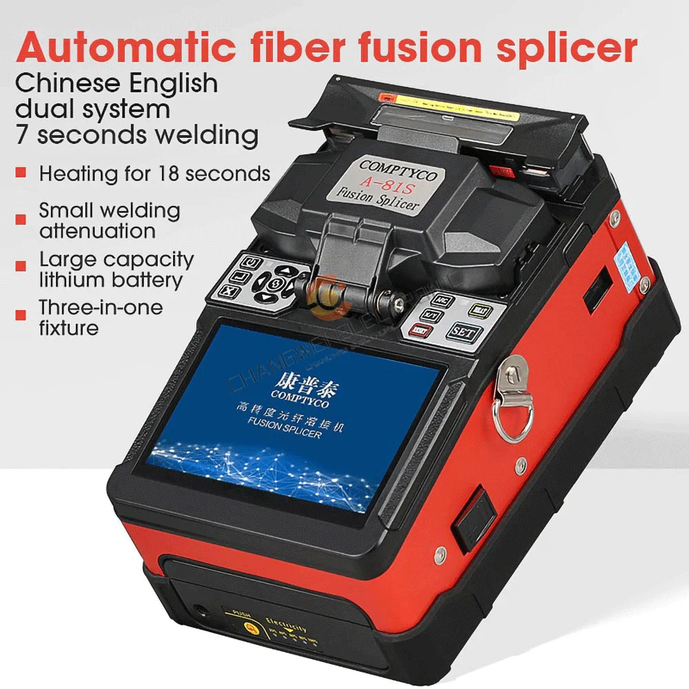 

A-81S Orange Fully Automatic Fusion Splicer Machine FS-60F Blue Automatic Fusion Splicer Machine Fiber Optic Fusion Splicer