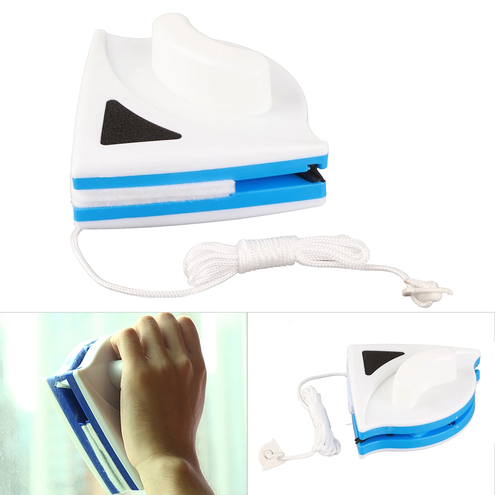 3-8MM Glass Cleaner Plastic Double Side Home Window Glass Cleaning Tool Magnetic Useful Glass Surface Wiper Brush: 3 - 5 Days Free Delivery only UK