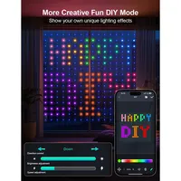 Smart LED RGB Curtain Lights USB App Control String  Music Sync DIY Pattern and Text Programmable Fairy Lights for Christmas - Image 4