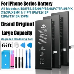 5500mAh High Capacity Phone Battery For iPhone SE 2 4 5S 6 6s 6p 6sp 7 7p 8 Plus X Xr Xs Max 11 12 13 14 Pro Battery For Apple