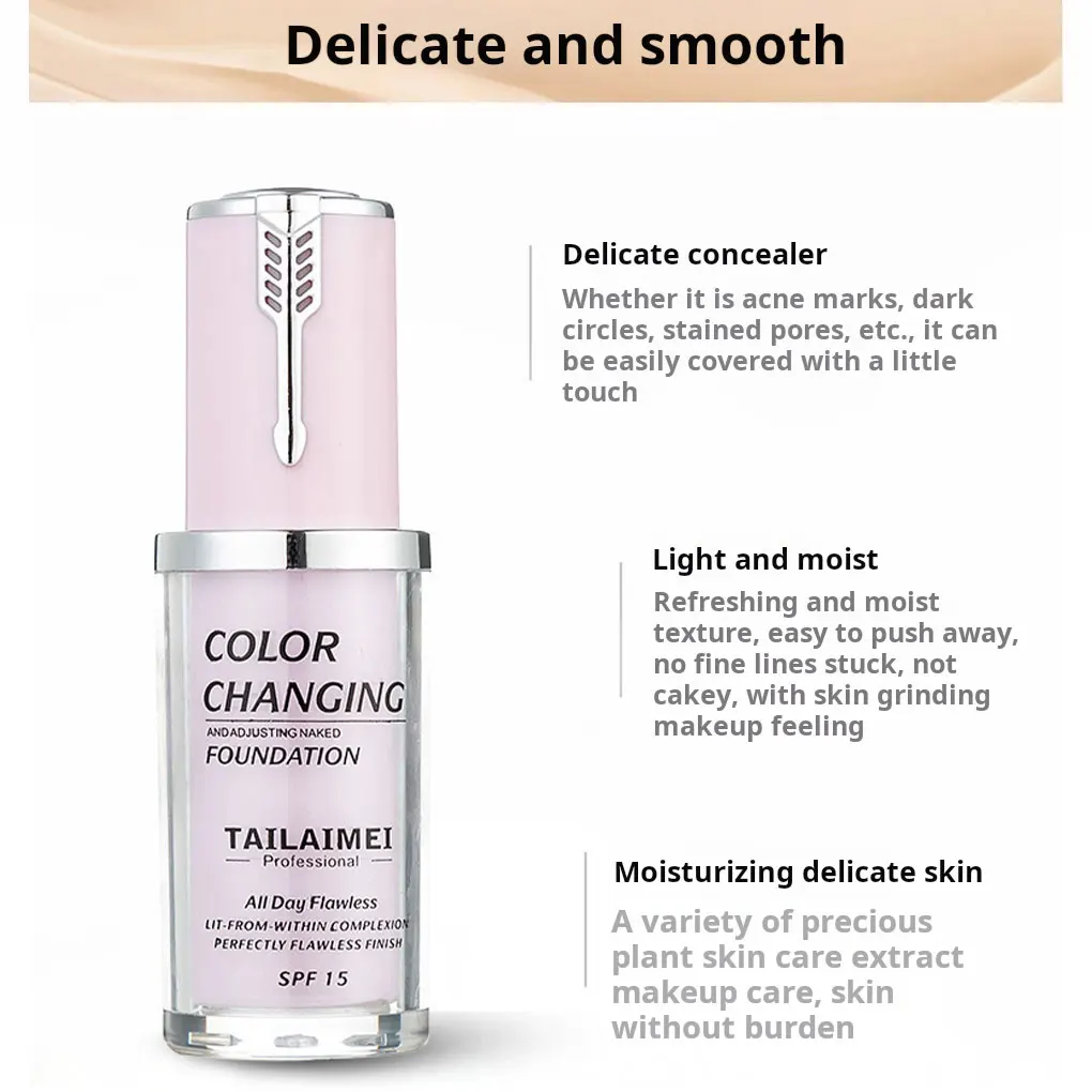 Moisturizing Brightening Concealer No Fine Lines Or Floating Powder Natural Exfoliating Effect