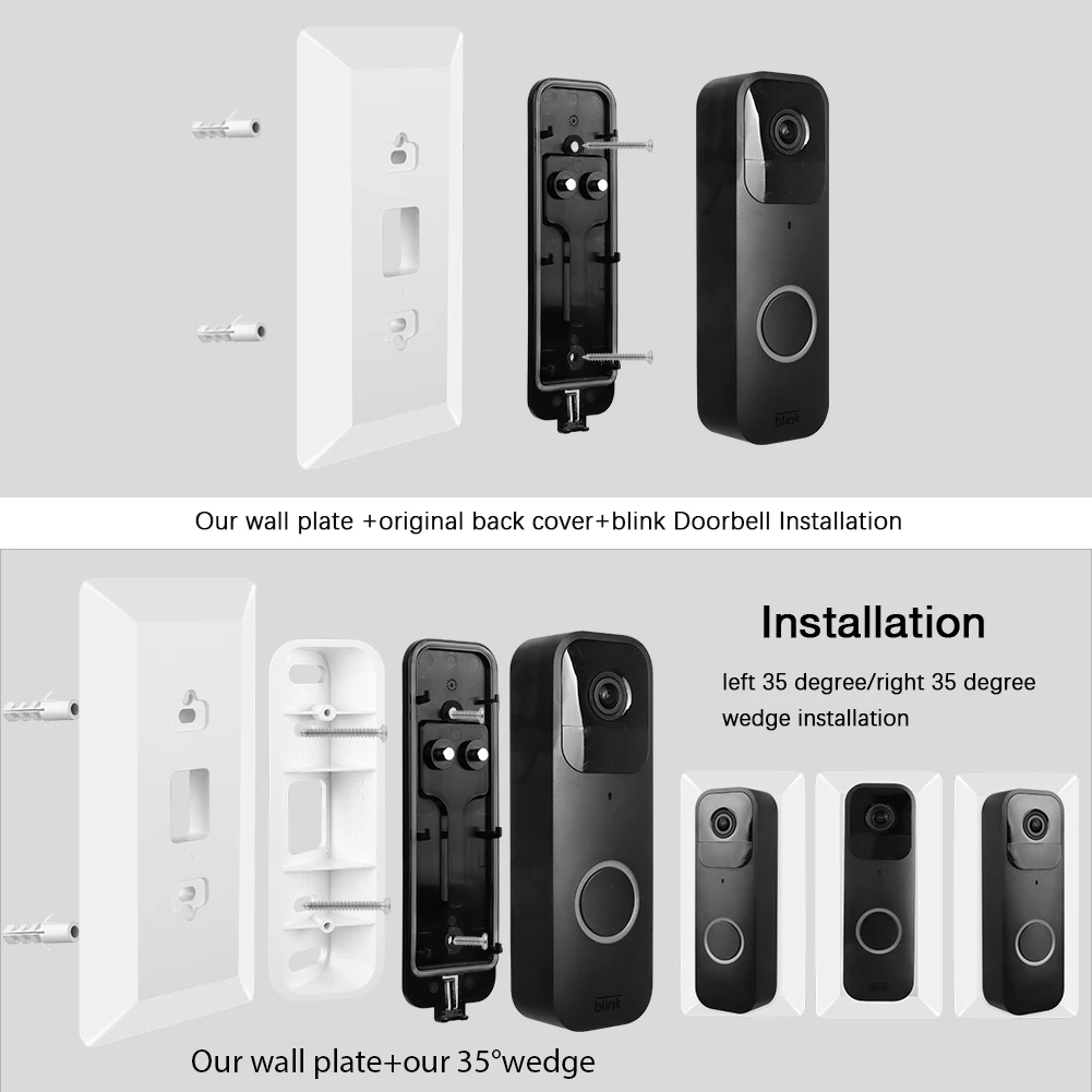 Supporto Angolare Regolabile Per Blink Video Doorbell - Nero, Facile Installazione - Foto 10