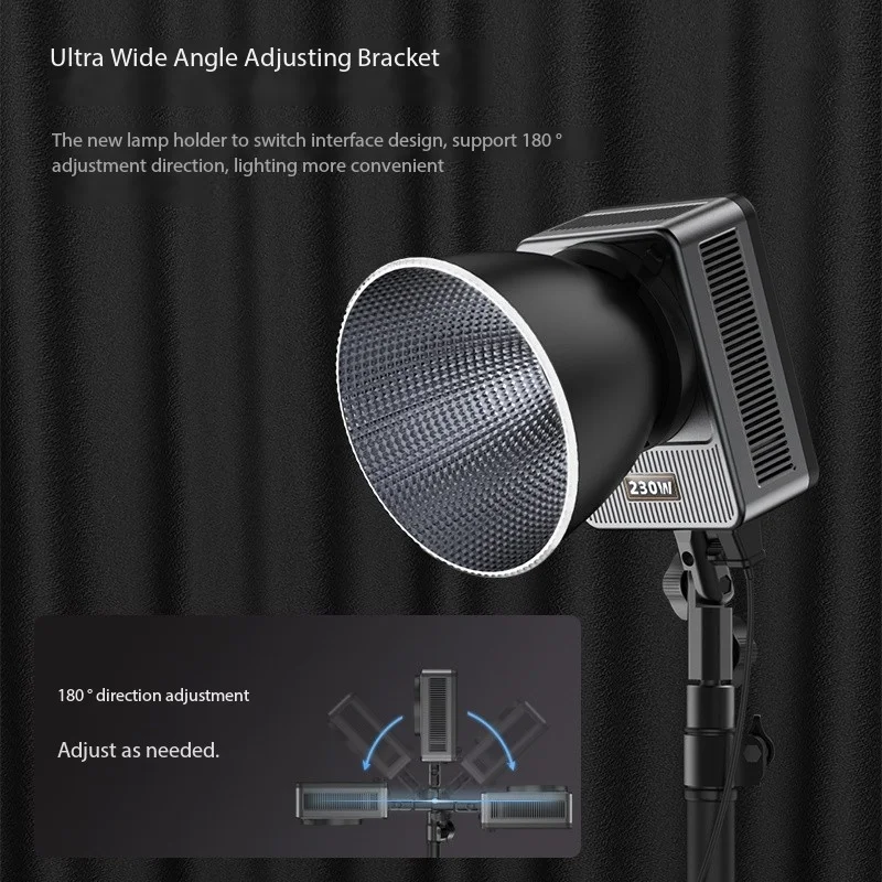 LIYADI 330W LED Video Light 2800K-6500K Live Professional Fill Light COB Photography Light for Studio Film Softbox Lighting 4