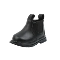 Baby Boots 2024 Autumn Winter Infant Warm Cotton Shoes Newborn PU Leather Solid First Walkers Toddler Boys Girls Ankle Boots 5