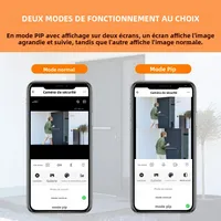 Caméra de visionneuse de porte WiFi 3MP HD 2.4G/5G, œil de porte vidéo avec détection de mouvement et audio bidirectionnel, Tuya Smart Life pour la sécurité à domicile 3