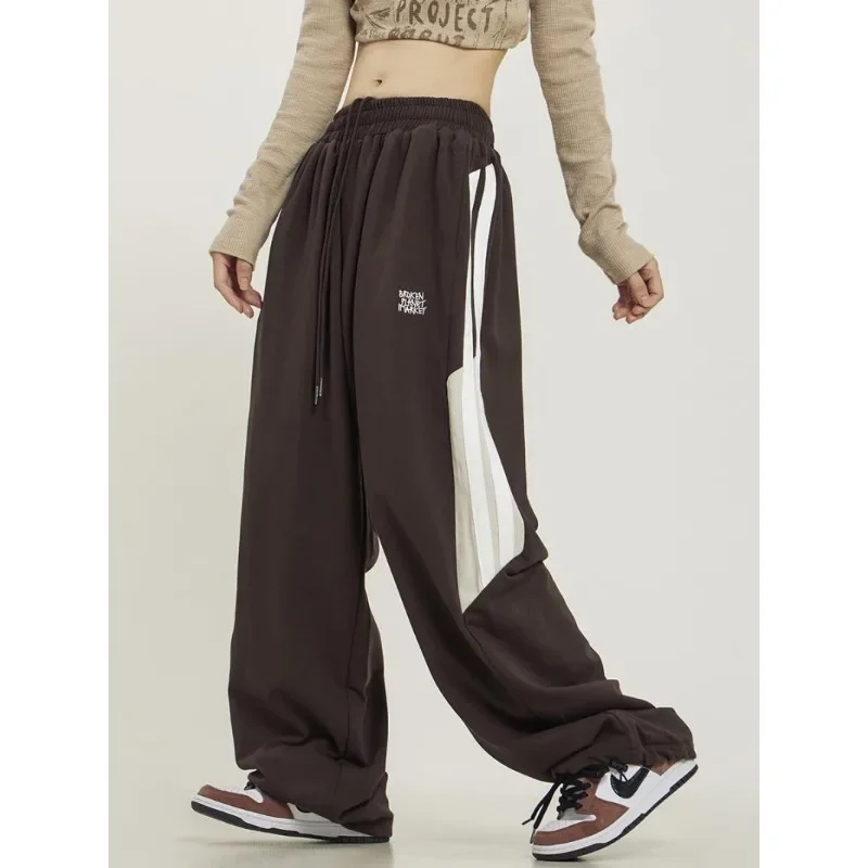 

QWEEK Y2k Oversize Vintage Sweatpants Woman Baggy Joggers Harajuku Sports Pants Korean Fashion Wide Causal Trousers Aesthetic