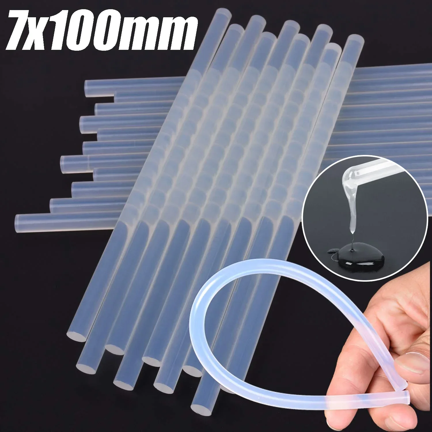Car Glue Sticks Car Body Dent Repair Glue Sticks Black High Viscosity Hot Melt Strong Adhesion Stick Repair Tool 10pcs