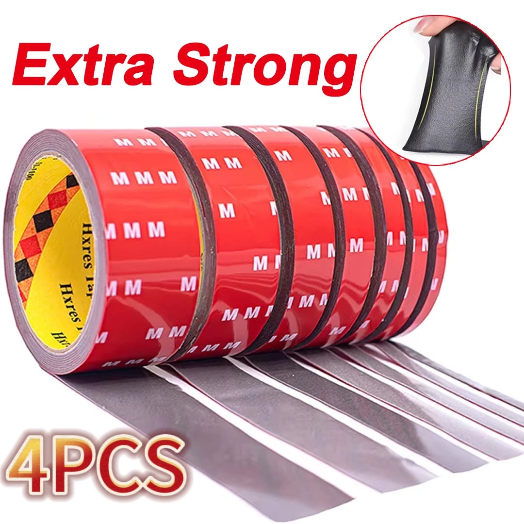 Extra Strong Double-Sided Adhesive Tape with High Viscosity, 3 Meters Long and 0.8mm Thick – No Residue Removal