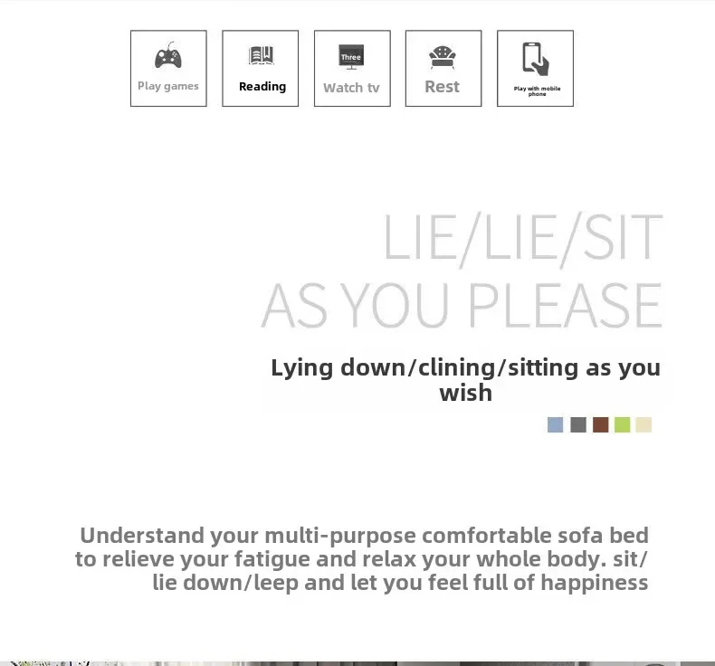 Folding Sofa Bed Dual-purpose Leisure Internet Celebrity Nap Simple Small Apartment Multi-functional Simple Bed Sofa Foldable