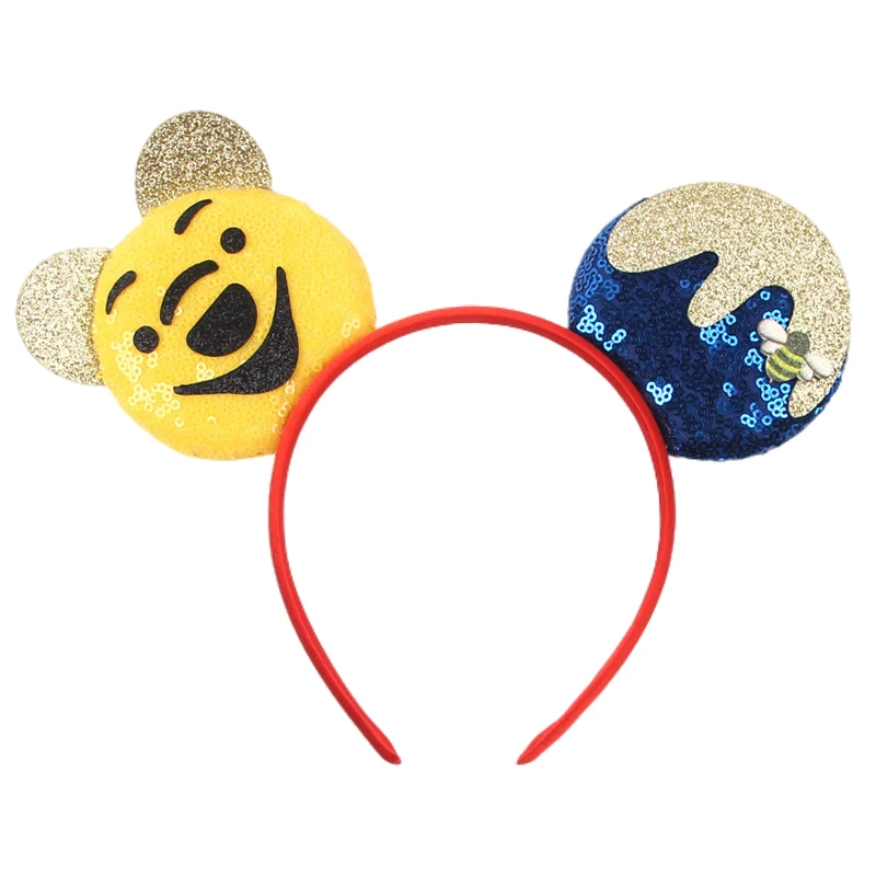 2026 Löwen-Charakter Mausohren-Stirnband für Kinder Party Festival Cosplay Tierwelt Haaraccessoires Pailletten Schleife Haarband – Detail 20
