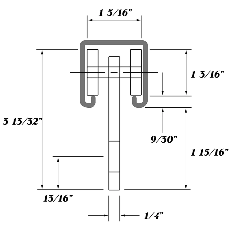 4 Pcs 4 Wheel Trolley Assembly Roller Trolley Stable Welded Channel Roller For 1-5/8Inch Wide Strut Channel
