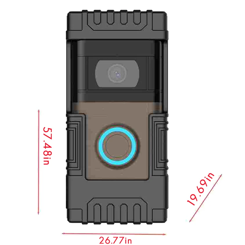 Suporte Anti-Roubo Para Campainha De Vídeo - Sem Furos Na Porta