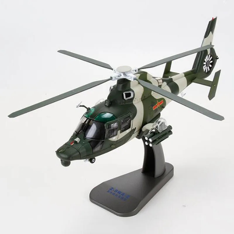 

1/48 Scale Model China Version Z-9 Black Helicopter Millitary Army Fighter Plan Airplane Gifts F Stand-up Aircraft display Toys