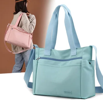 Borsa da donna a tracolla in nylon, grande capacità, leggera, per maternità, pannolini, neonati, per la mamma, da viaggio, dropshipping