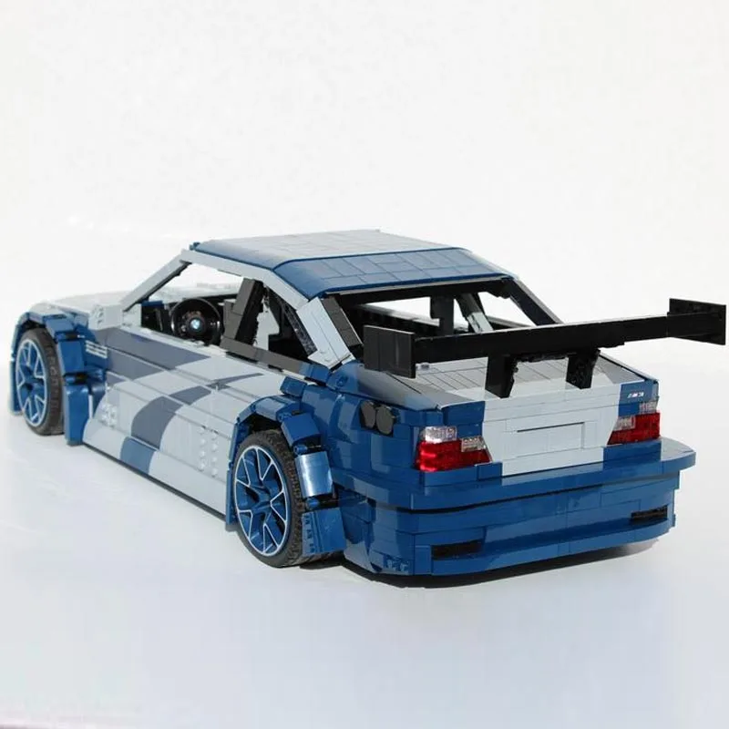 LEGO MOC BMW E46 M3 GTR Need for Speed MOST WANTED Edition (blue