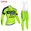 New White EFAPEL Cycling Jersey Winter Bike Maillot Jacket Pants Suit Men 20D Ropa Ciclismo Warmth Fleece Bicycle Clothing 2