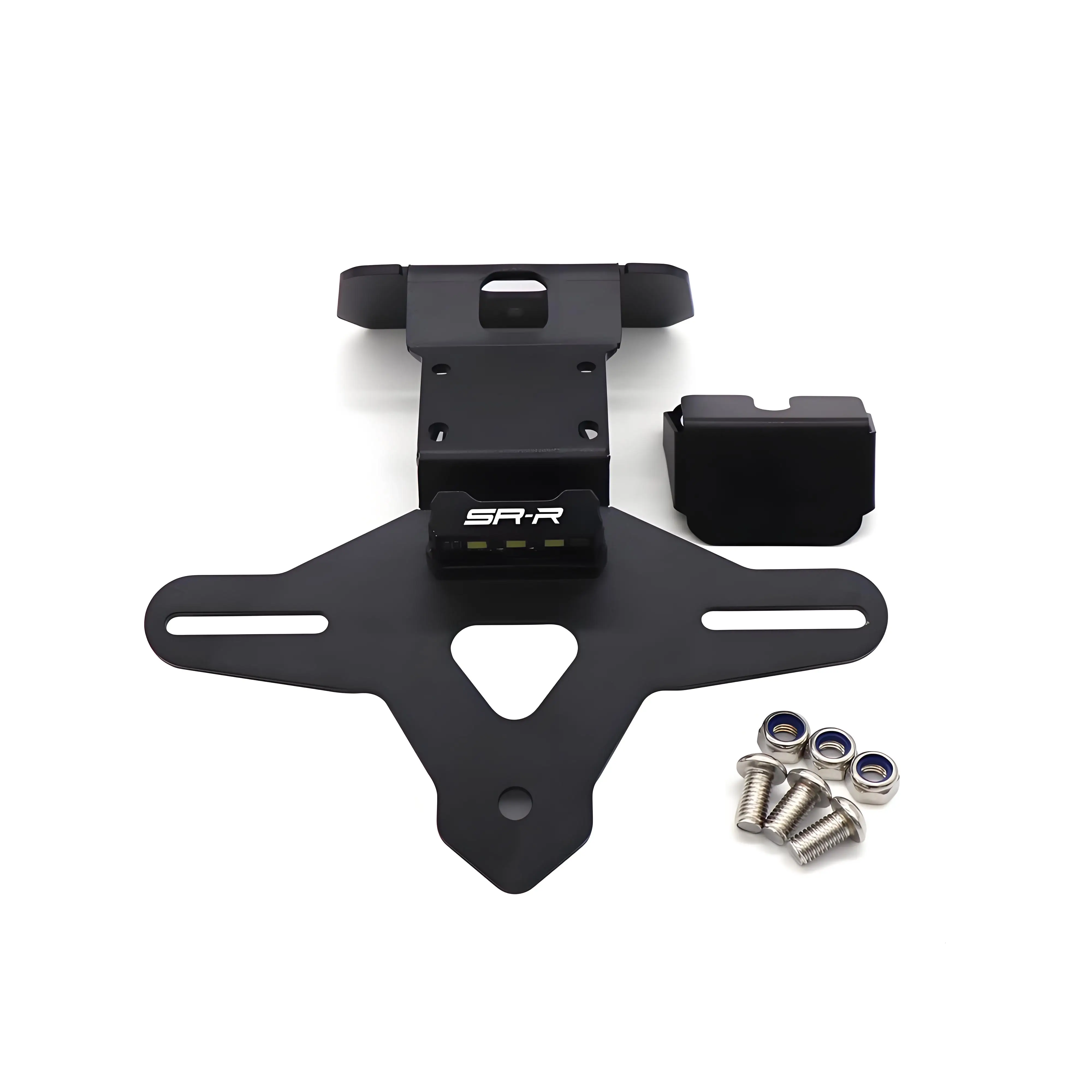 Supporto Targa Posteriore In Alluminio CNC Per CFMOTO 675SR/675SR-R 2024-2025, Elimina Parafango Nero