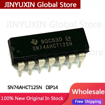 새로운 인라인 DIP14 로직 칩 IC 재고 도매, 10-100 개, SN74AHCT125N 74AHCT125N 74AHCT125