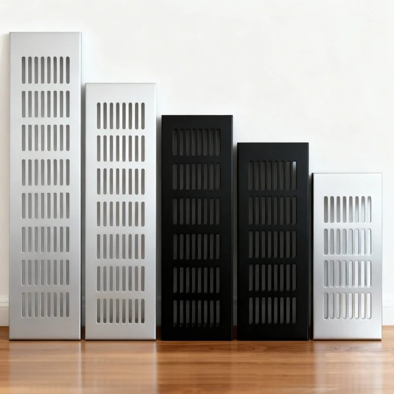 50/80มม.ช่องระบายอากาศ Perforated แผ่นอะลูมินัมอัลลอยช่องแอร์ Perforated แผ่นแผ่นเว็บระบายอากาศ Grille ระบายอากาศ Perforated แผ่น 1