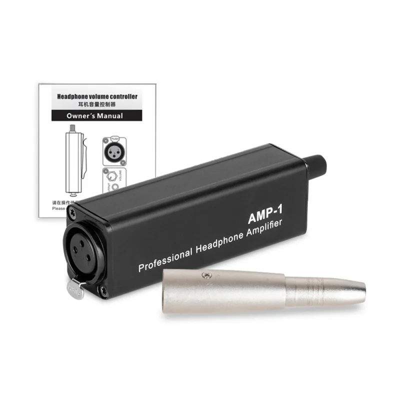 In-Ear Monitor Amplifier Portable Ear Amplifier Converter XLR to 3.5MM Audio Ear Converter Plug and Play