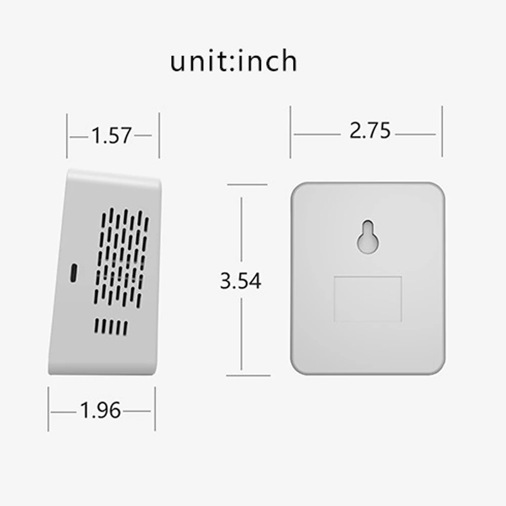 투야 와이파이 공기질 모니터, PM2.5, CO2, TVOC, HCHO, 온도 습도, 시간 날짜 주 디스플레이, 공기질 감지기, 6 in 1