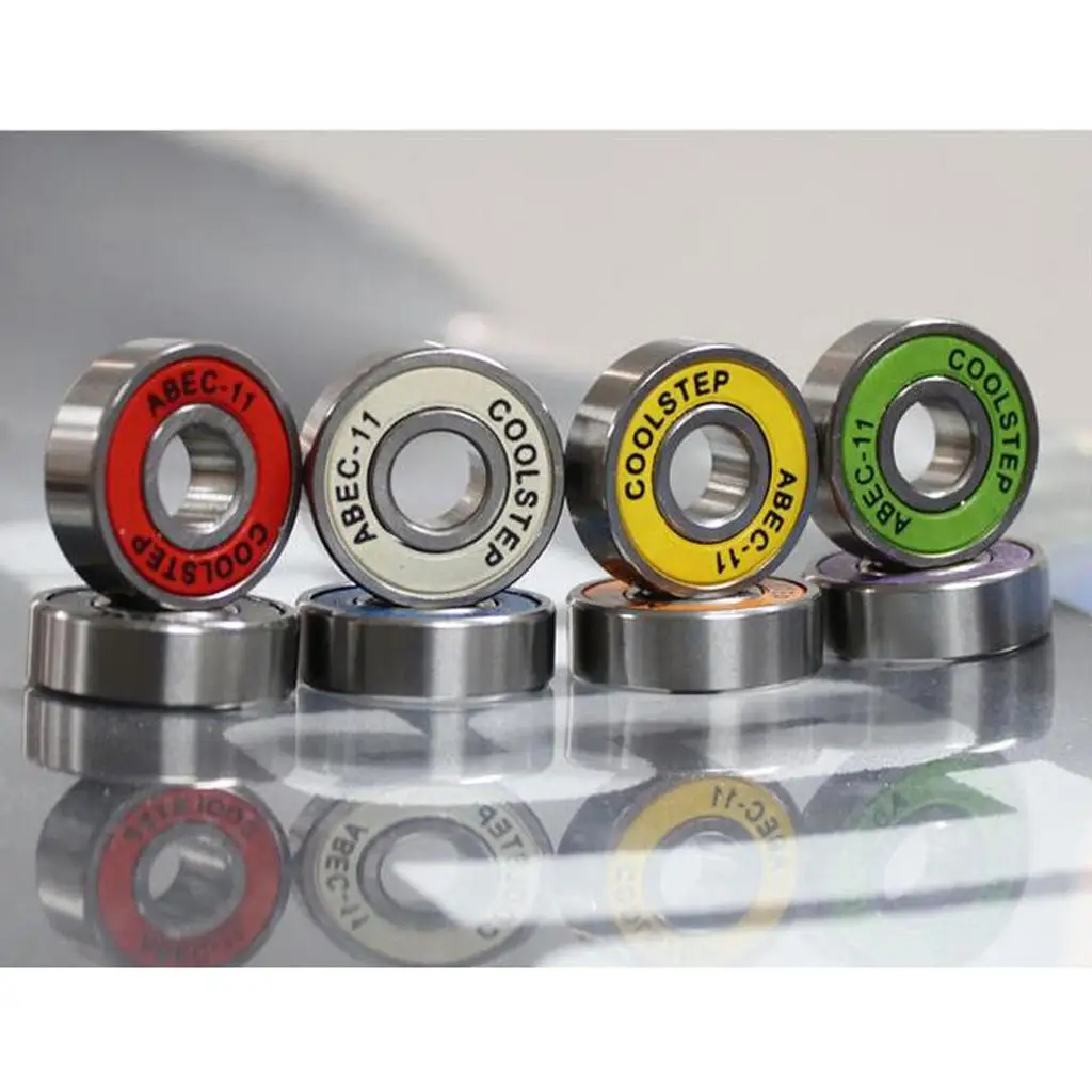 8 Pieces ABEC 11 High Speed Wearproof Skateboard Scooter Inline Bearings
