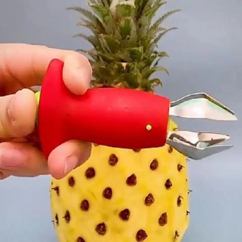 Pineapple Clip Knife Core Remover Strawberry Artifact Eating Fruit Cutting Machine Eye Digging Clamp Butt Tweezer |