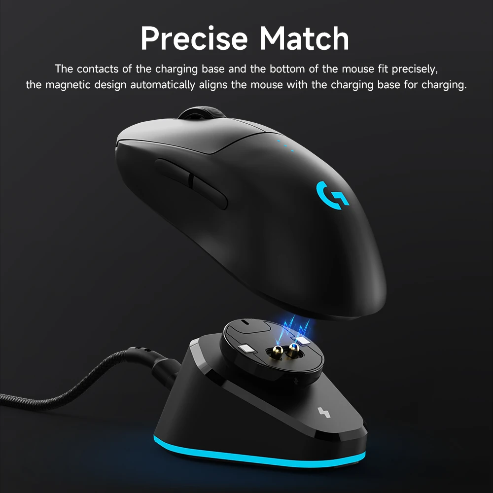 Mouse Wireless Charger For Logitech G Pro X Superlight G502 X Plus