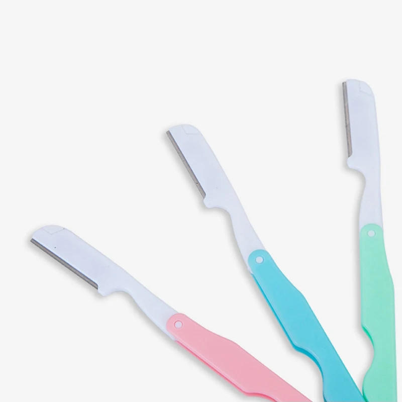 1pcs Random Color Eyebrow Trimmer Foldable Facial Hair Remover Razor Shaver Women Makeup Eye Brow Shaper Blades Beauty Tools 4