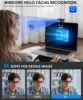 TOALLIN Face Recognition Login PC Camera 2K 1080P Windows Hello Webcam Camera for Laptop Desktop, USB Camera with Microphone 2