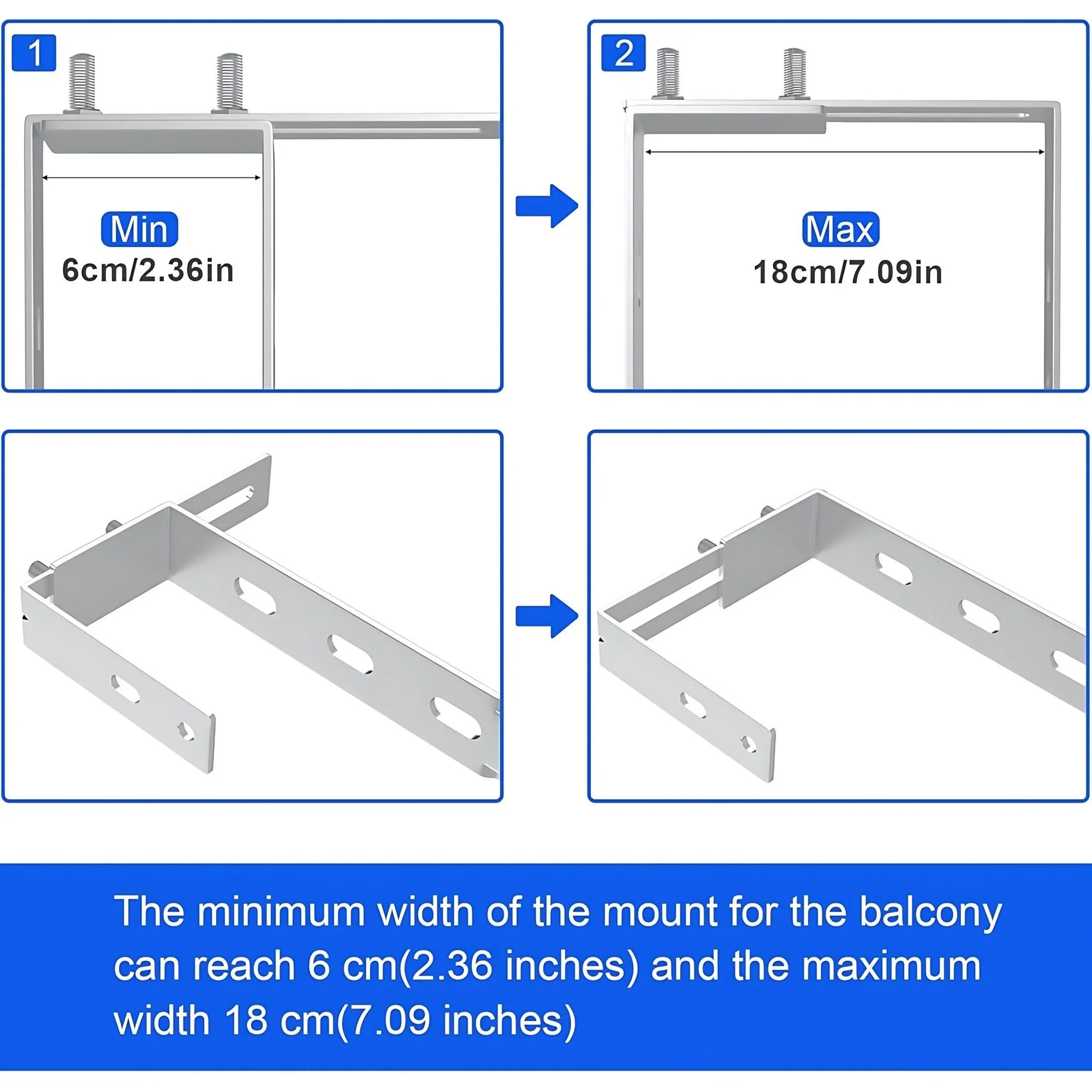 Wall Mounting Balcony Solar Panel Mount Bracket View 4