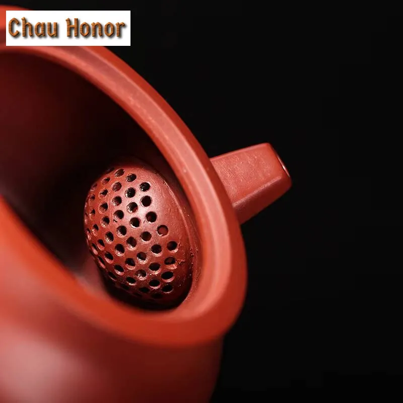 180ml Classic Yixing Raw Ore Dahongpao Purple Clay Teapot Ball Hole Filter Tea Pot Household Handmade Kung Fu Teaset Customized