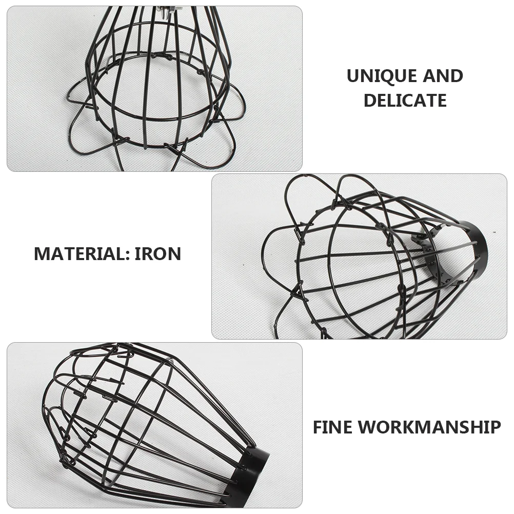 Animal Container Ceramic Lamp Lampshade Heat Light Fixture Reptile Iron Mini Lantern Cover Guard