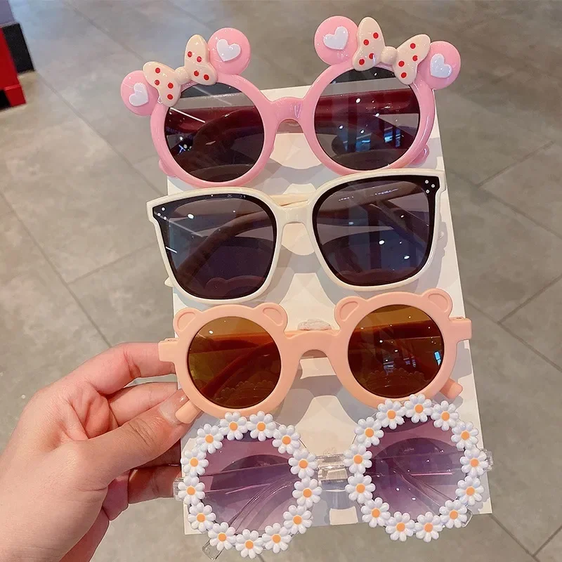 INS Lovely Kids Sunglasses Bear Shape Frame Girls Children Sun Glasses Round Street Beat Baby Boy Eyeglasses Cute Shade kids sunglasses,children sunglasses