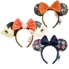 Disney PU Mickey Mouse Ear Headband Hallowmas Headband Ear COSTUME Cosplay Plush Gift Hair Accessories For Women Girls Festivel