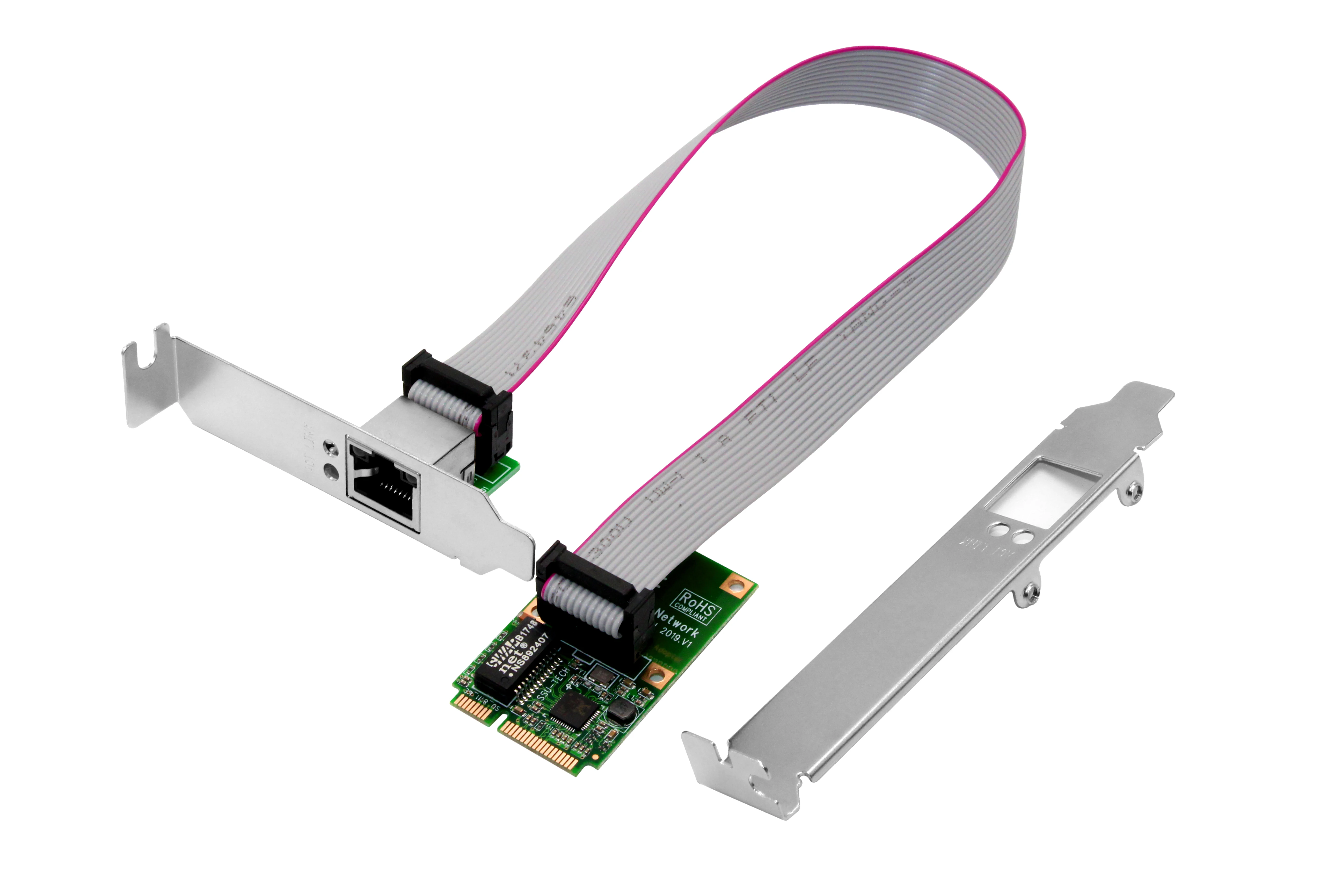 

Сетевые карты Mini PCI-E, сетевая карта 1000 Мбит/с, гигабитный Ethernet 10/100/1000M, сетевой адаптер RJ45 для ПК
