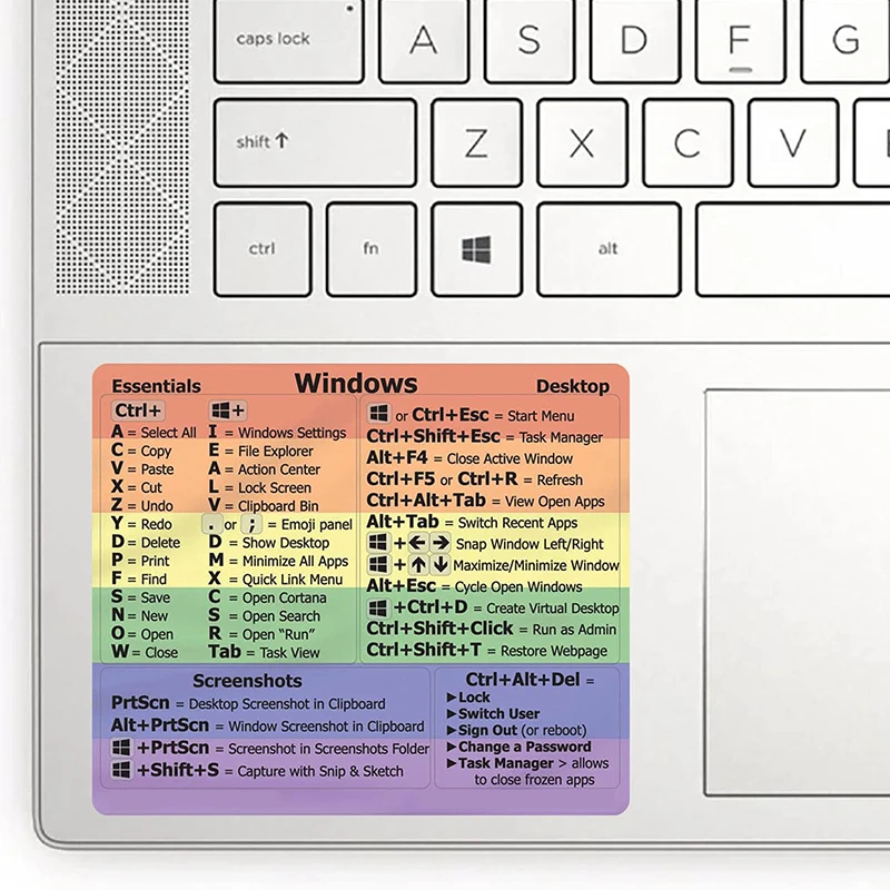 Adesivo Per Computer Impermeabile Suggerimenti Per I Tasti Di Scelta Rapida Riferimento Adesivi Per La Tastiera Per Apple Mac Chromebook Window Photos