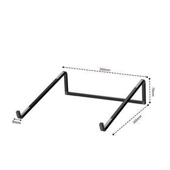 Supporto per laptop pieghevole regolabile in alluminio per computer, tablet, notebook, con dissipazione del calore