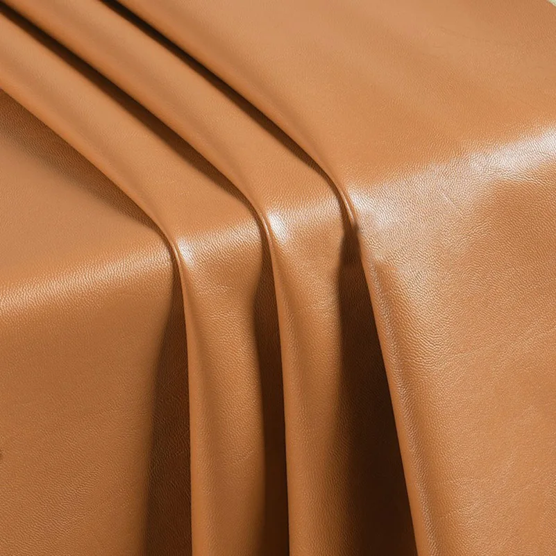 Matte PU Soft Leather Fabric for Sewing Motorcycle Jackets by Half Meter