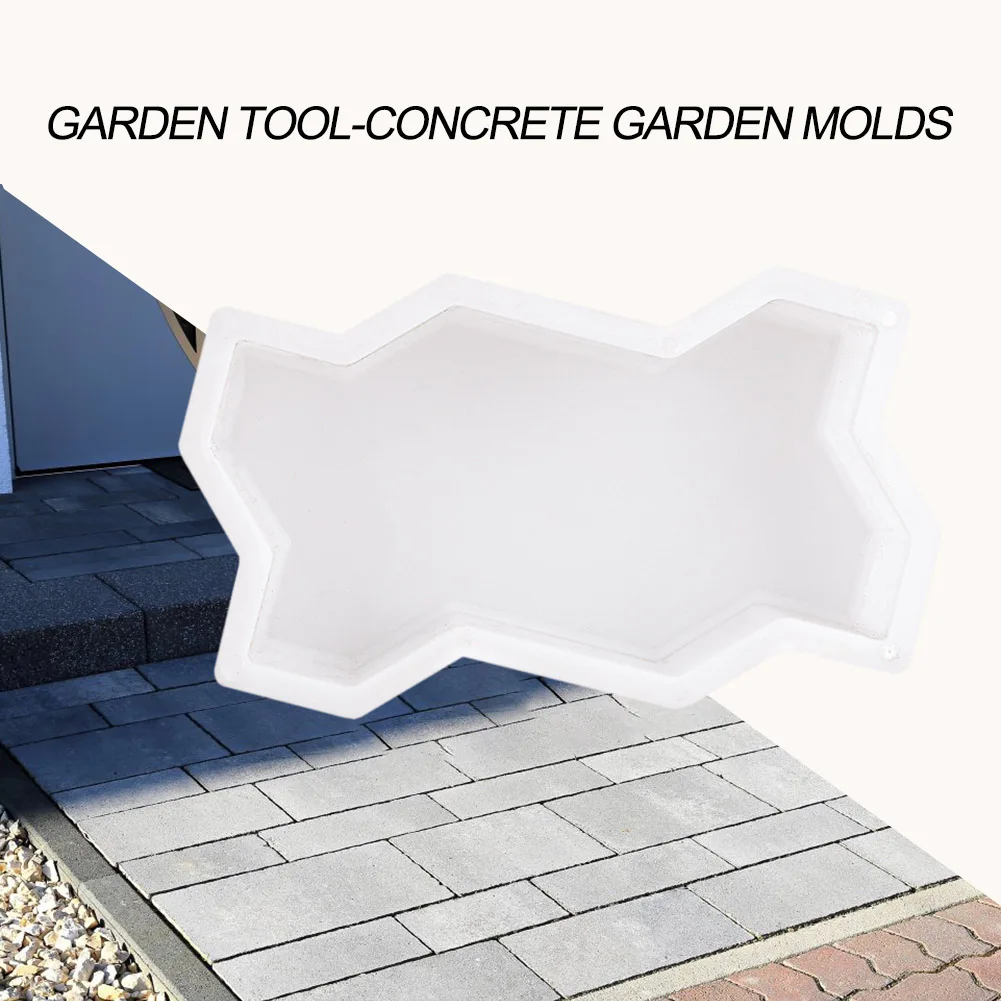 Garden Pavement Mold DIY Manually Propylene Paving Cement Concrete Mould